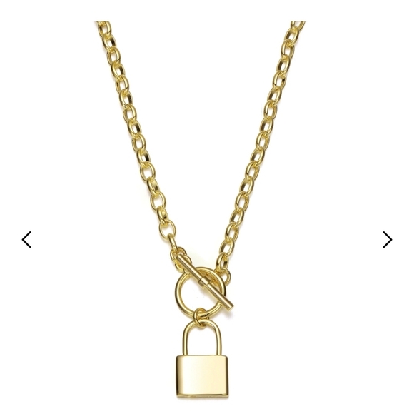 Rachel Glauber 14k Gold Plated Locket Charm Necklace. New no tags.Stylish 14k - Picture 1 of 8